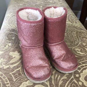 Pink glitter Uggs